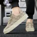 New Trendy Designer Sneakers Breathable Canvas Mens Shoes Black Red Beige Green Trainers Vintage Casual Low-top Skate_desvips.com