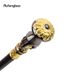 Golden Black Hand Hold Flower Luxury Fashion Walking Stick For Party Decorative Cane Elegant Crosier Knob Walking Stick 93cm_desvips.com