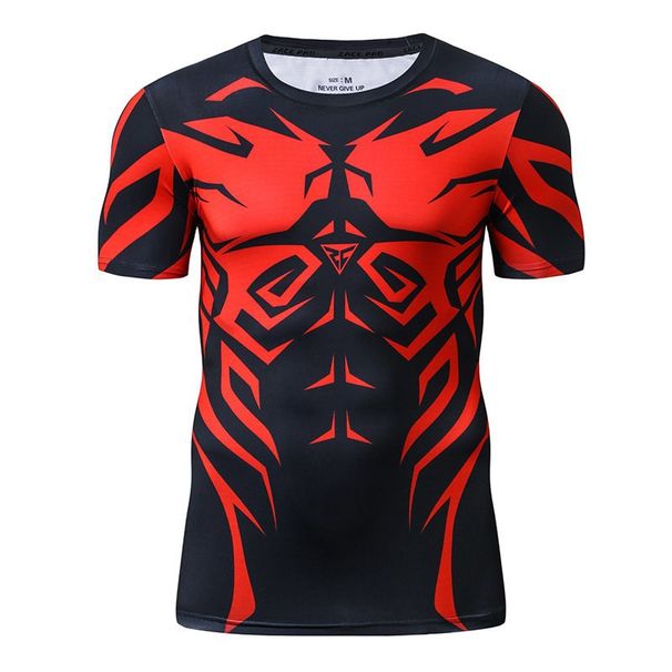 Cross-border Mixed Martial Arts Men's Sports Tight-fitting Short-sleeve Muscle-enhancing Boxing Quick-dry High-elastic_desvips.com
