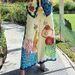 Women's Clothing fashion personality printed cotton and linen loose leisure vacation two-piece suit_desvips.com