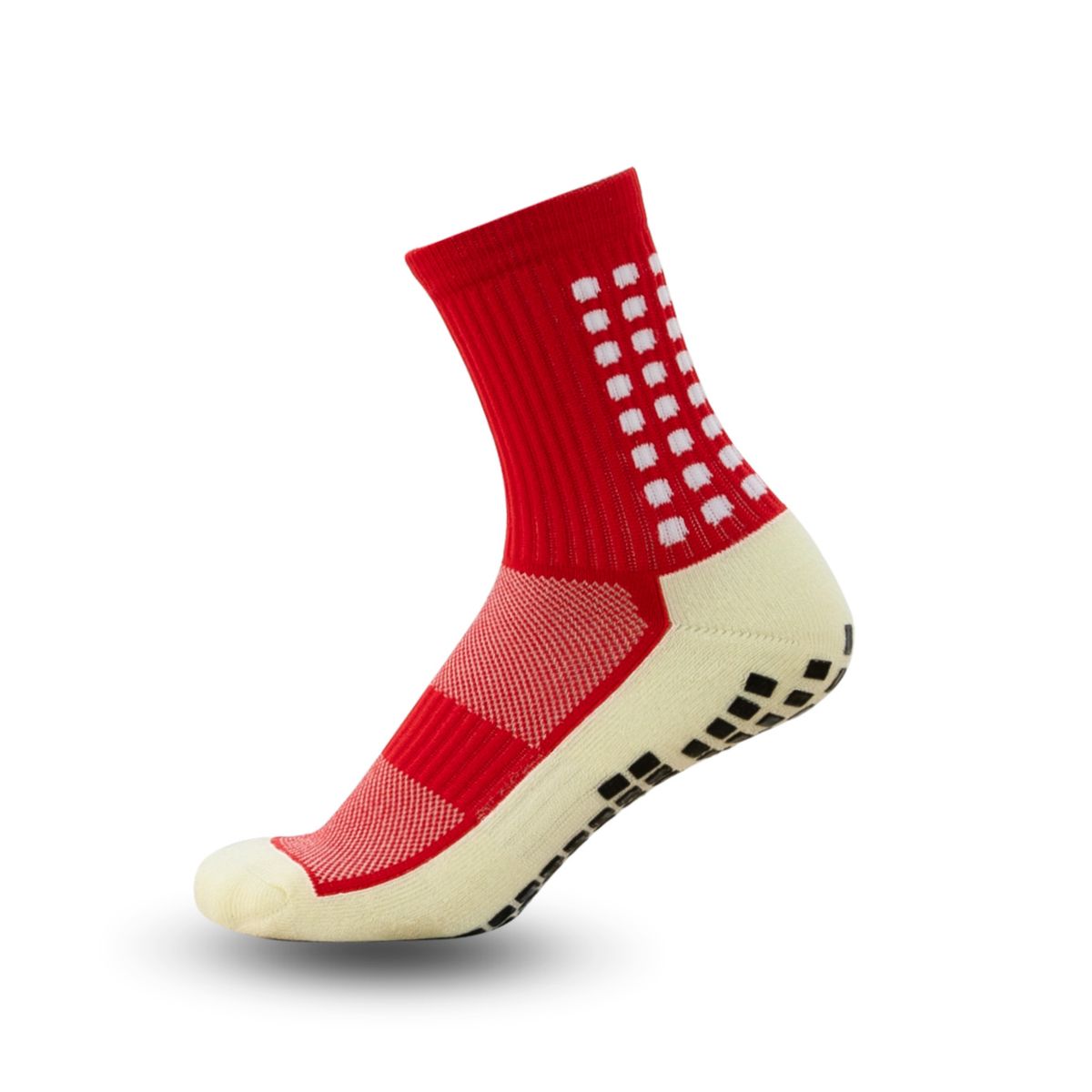 Professional Adult Mid Calf Soccer Socks Non-Slip Shock Absorbing Terry Cloth Sole Thickened Match Training Sports Socks_desvips.com