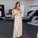 Women's Clothing solid color mesh splicing jacket casual wide leg trousers suit for women_desvips.com