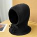 Balaclava For Women Winter High-end Windproof Warm Ear Protection Scarf Integrated Knitted Hat_desvips.com