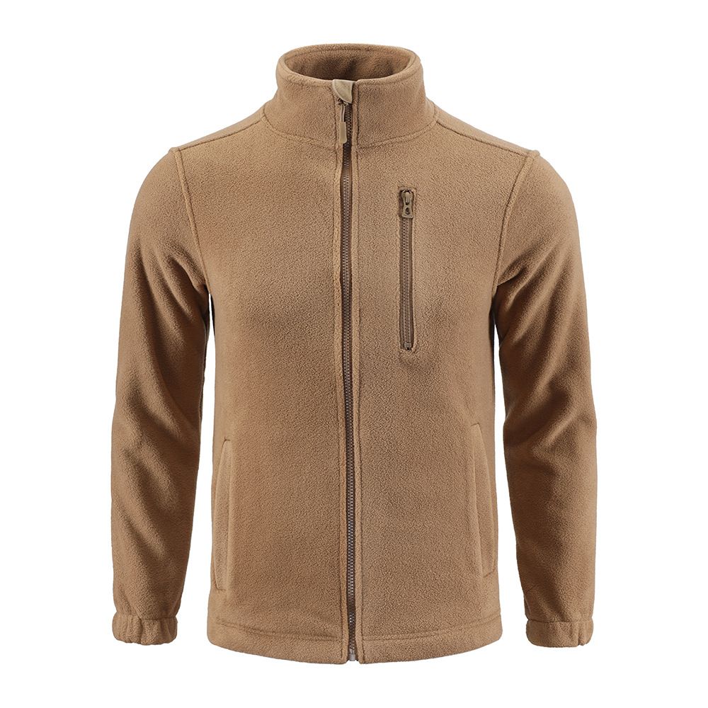 Outdoor Camouflage Double-Sided Shake Fleece Cardigan Tactical Jacket Warm Mountaineering Suit_desvips.com