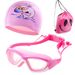 Children's Swimming Goggles Anti Fog Anti Ultraviolet Money Goggles Underwater High Definition Swimming Equipment 5031 Set_desvips.com