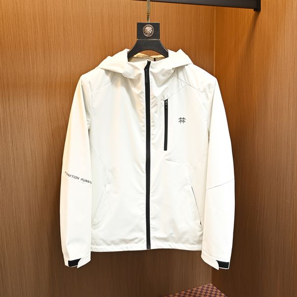 Trendy Brand Fashion Simple Jacket Men's Spring And Autumn Windproof Outdoor Slim Fit Casual Light Luxury Hooded Coat_desvips.com