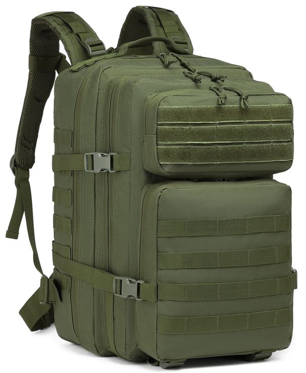 45L Tactical Backpacks Molle Assault Pack 3 Day Bug Out Bag Hiking Treeking Rucksack Fitness Camping, Daily Work_desvips.com