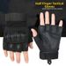 Fitness Tactical Gloves Non Slip Wear Resistant Outdoor Cycling Mountaineering Rock Climbing Breathable Half Finger For Military Enthusiasts_desvips.com
