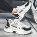 Men's Summer Breathable New Style Trend All-match Youth Sports Leisure Thick Bottom Heightening Little White Dad Shoes_desvips.com