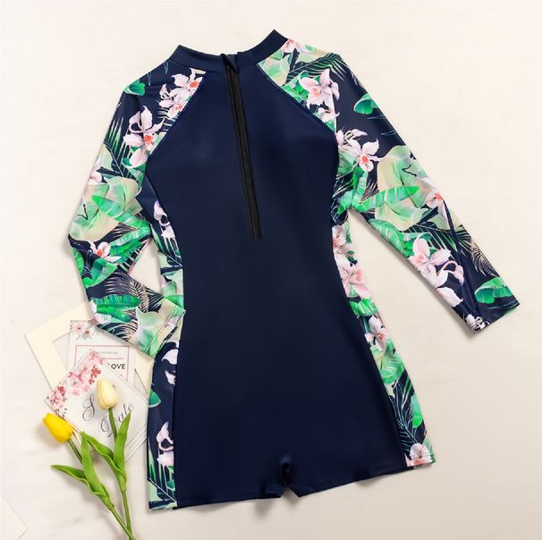 Women's Full-Coverage Rash Guard Swimsuit - Quick-Dry UPF 50+ Long Sleeve One Piece For Surfing Scuba Diving & Swimming Slimming Design_desvips.com