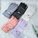 Ski Anti-Slip Fleece-Lined Thickened Warm Winter Cycling Touchscreen Water-Resistant Magic Tape Reflective Strip Gloves_desvips.com