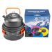 Outdoor Supplies Pot Set Teapot Combination Portable Camping Cooker Barbecue Stove Outdoor Equipment_desvips.com