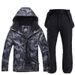 001 New Men's Winter Outdoor Warm Thickened Suit Pants Ski Clothing Set_desvips.com