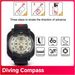 Waterproof Outdoor Professional 60M /197Ft Navigator Digital Watch Scuba Compass For Swimming Diving_desvips.com