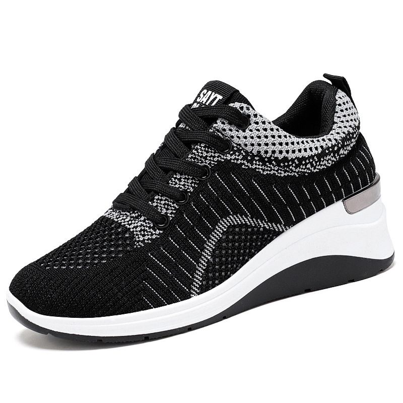 Women's new spring women's shoes height increasing shoes, trendy shoes, breathable thick soled sports shoes for women_desvips.com