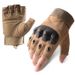 Half Finger Outdoor Gloves For Men & Women, Military Training, Cycling, Sports - Anti-Slip Grip, Durable Synthetic Leather, Lightweight & Breathable_desvips.com