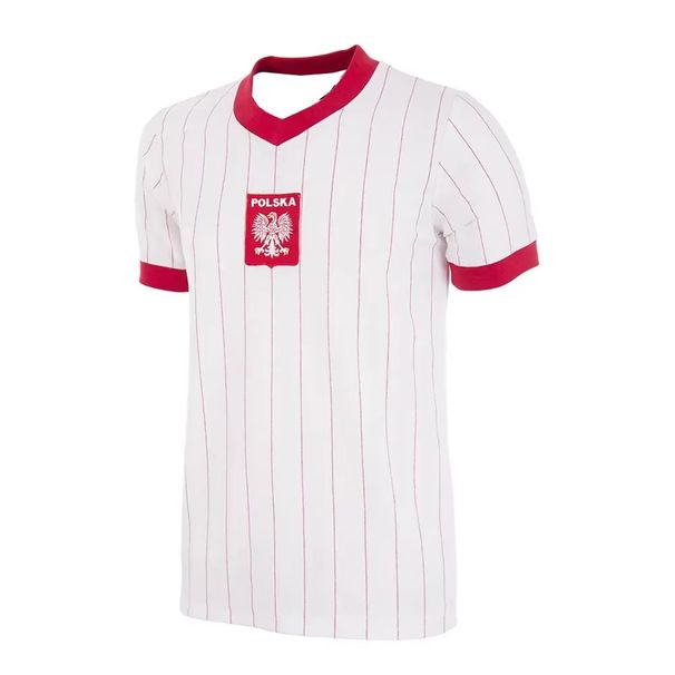 2026 Poland 1982 Retro Football Shirt Match Jersey Summer New Quick Drying Comfortable Breathable T-shirt Family Tees_desvips.com