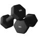Set 2 Manubri Esagonali Da 2x5 Kg In Metallo E Plastica Con Impugnatura Antiscivolo, 20x9x9 Cm, Nero_desvips.com