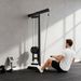 Appareil De Musculation Mural, Station De Traction, Poulie Haute Et Basse, 2 Poulies, En Acier, 75 X 16 X 192 Cm, Noir_desvips.com