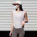 Sleeveless Drawstring Running Sports Vest Summer Thin Loose Quick-Dry Cover-Up Yoga Fitness Top_desvips.com