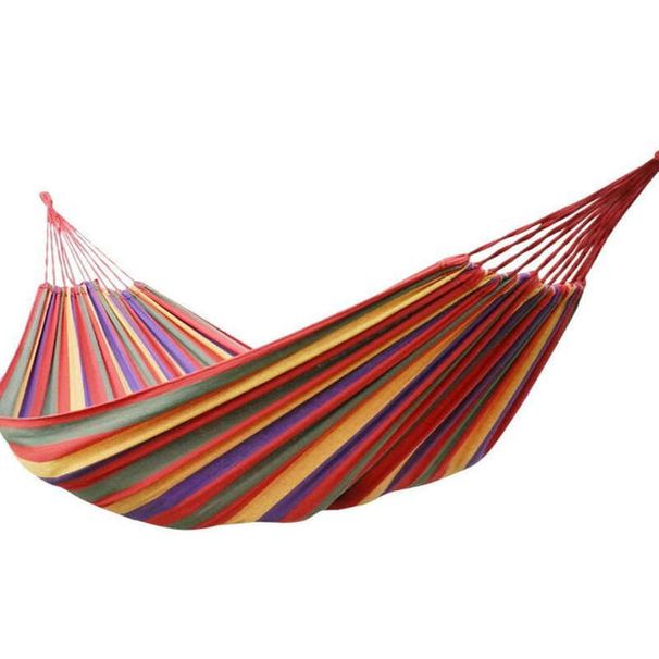 24-hour Delivery Of Canvas Single For Old Customers, Outdoor Camping, Indoor Children's Swing, Thick Striped Hammock_desvips.com