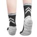 YUEDGE Mens Walking Hiking Moisture Wicking Cotton Cushioned Arch Support And Breathable Crew Socks For Men_desvips.com