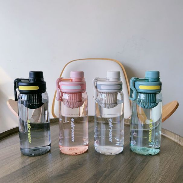 Large Capacity Sports Water Bottle For Men And Women, Aesthetic Summer Simple High Temperature Resistant Portable Cup_desvips.com