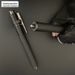 Outdoor Legal Car-Mounted Thick Retractable Security Solid Baton Automatic Spring Telescopic Three-Section Stick_desvips.com