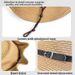 Straw Hat Men's Summer American Beach Hat Men's Sun Protection Mountaineering Sun Hat Men's Western Denim Travel Straw Hat_desvips.com