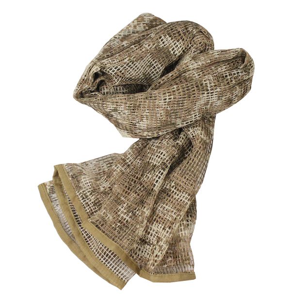 Python Pattern Tactical Large Outdoor Mesh Camouflage Headscarf Multifunctional Cotton Windproof Sand Scarf_desvips.com