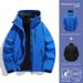 Luo Tuo Same Style 3-in-1 Women's New Windproof Waterproof Travel Men's Detachable Warm Mountaineering Jacket_desvips.com