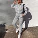 2020 Autumn Winter New In Stock Wish European American Cross-border Women's Casual Fashion Solid Color Sports_desvips.com