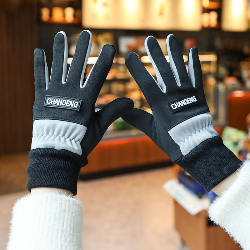 Autumn Winter Gloves For Women, Riding, Driving, Fleece-Lined, Warm, Non-Slip, Outdoor, Travel, Sports_desvips.com