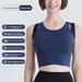 Xinyu High-Strength Shockproof Yoga Running Sports Bra Fixed Cup Double Shoulder Straps Side Breast Collection Outer_desvips.com