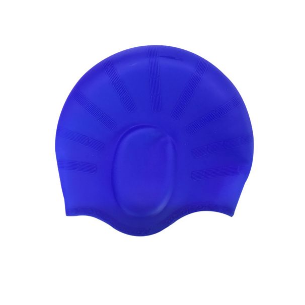Swimming Caps Silicone Swimming Cap Earmuffs Adult Silicone Swimming Cap Unisex Waterproof Swimming Cap_desvips.com
