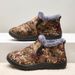 Ski Boots Winter Camouflage Cotton Shoes Old Beijing Cloth Shoes Men's Plus Velvet And Cotton Warm Non Slip Dad Shoes Work Shoes_desvips.com