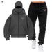 New Fashion Autumn Winter Fleece Set European Size Casual Sports Double Hooded Sweatshirt_desvips.com
