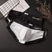 Men's Thin Ice Silk Strap Single Layer U Convex Pouch Low Waist Breathable Sexy Formal Tie Triangle Underwear_desvips.com