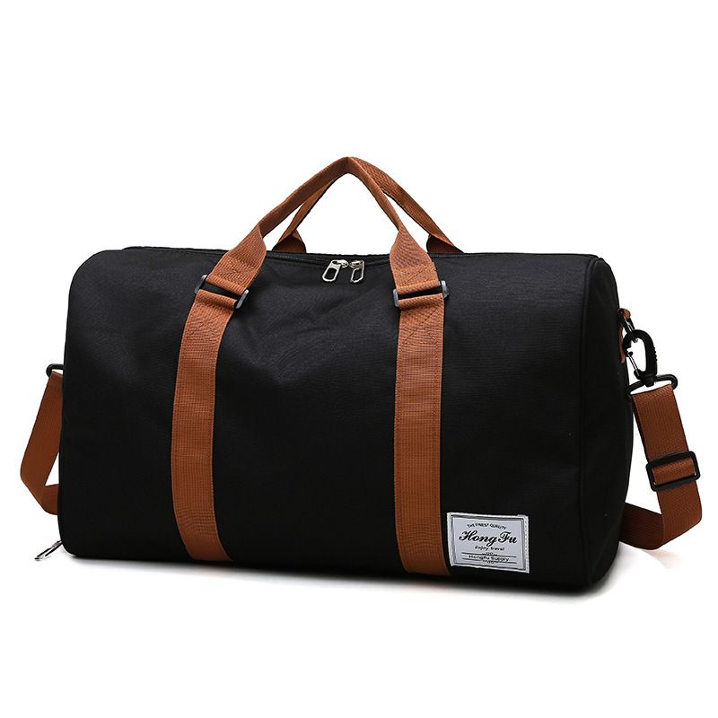 Solid Color Oxford Cloth 30L Large Capacity Water-Resistant Outdoor Sports Fitness Lightweight Short-Distance Travel Bag_desvips.com