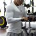 Men's Clothing tights men's quick drying sweat absorbent breathable long sleeved slim sports training T shirt uniform printed_desvips.com