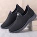 Fashionable Woven Knitted Running Lightweight, Breathable And Non-Slip - Perfect Outdoor Adventure, Ideal Men's Solid_desvips.com