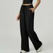 Cross-border Brushed Draped Pocket Wide-leg Loose Casual Women Sports Fitness Elastic Drawstring Trousers Yoga Pants_desvips.com