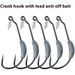 5Pcs Jig Crank Head Barbed Hook 2g 3g 5g 7g Soft Lure Worm Offset Fishhook Spring Lock Pin Pesca For Texas Rigs Fishing Tackle_desvips.com
