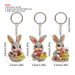 Cross-border Easter 2D Flat Acrylic Multi-diamond Bunny Decorative Pendant For Car Rearview Mirror And Backpack_desvips.com