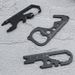 Multifunctional Outdoor Portable Multi-Shaped Keychain Bottle Opener Camping Stainless Steel Creative Tool Card_desvips.com