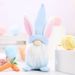 Bunny Ear Gnome Doll Figurine Home Decoration Supplies Easter Table Exquisite Ornament_desvips.com