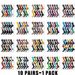 10 Pairs/Lot Funny Happy Crew Colorful Combed Cotton Christmas Rhombus Casual Fashion Autumn Big Size Men Socks_desvips.com