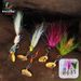 WEIHE 5pcs Fly Fishing Bait Lure Kit Fly Fishing Hook Combo Lifelike Fly Hooks With Feather And Metal Spoon Pesca_desvips.com