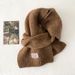 Korean Style Autumn Winter New Student Solid Color Women Warm Protection Neck Warmer Versatile Fashion Knitted Scarf_desvips.com