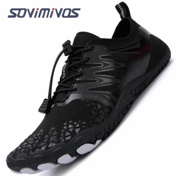 Men's Cross-Trainer Barefoot & Minimalist Shoe Zero Drop Sole | Wide Toe Box Man Upstream Swimming Shoes Beach Slippers_desvips.com